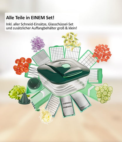 Genius Nicer Dicer Chef Multifunktions-Gemüseschneider 34-in-1