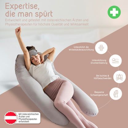 mimi kalu® DAS ORIGINAL Seitenschläferkissen mit Memory Foam