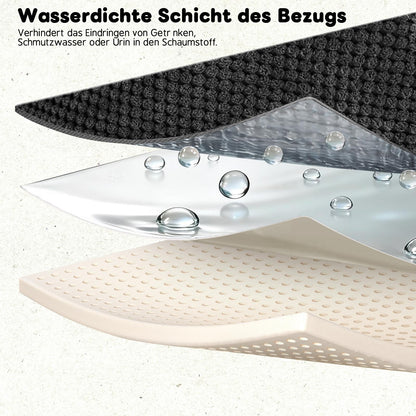 Thihome Hundetreppe 3 Stufen, 40 cm, waschbarer Bezug, schwarz