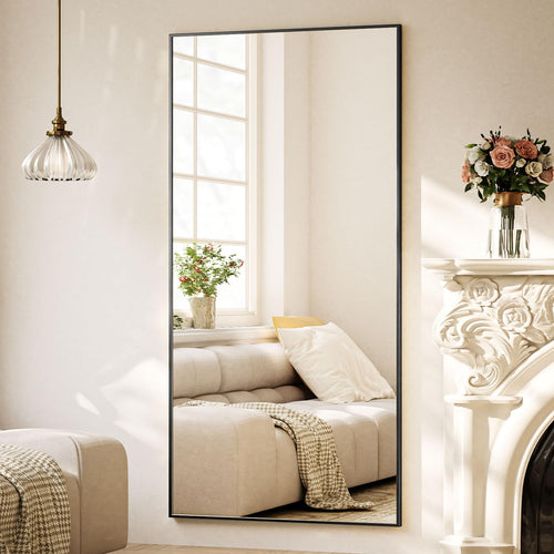 BEAUTYPEAK Ganzkörperspiegel 171x76cm – Stand- & Wandspiegel Schwarz