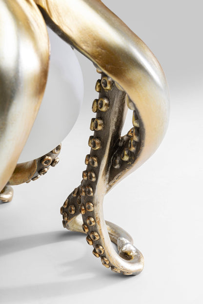 Kare Design Animal Octopus Tiermotiv Tischlampe - Gold