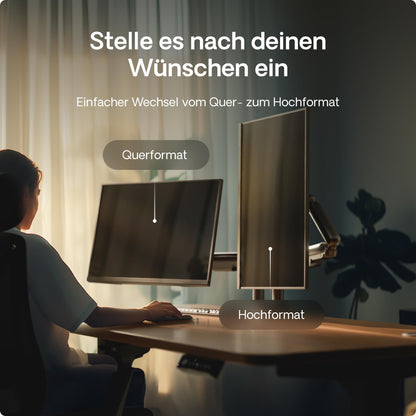 Desktronic Doppelte Monitor Halterung - bis 32" / 8kg