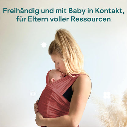 Koala Babycare Tragetuch Neugeborene Babytrage - Bourdeaux