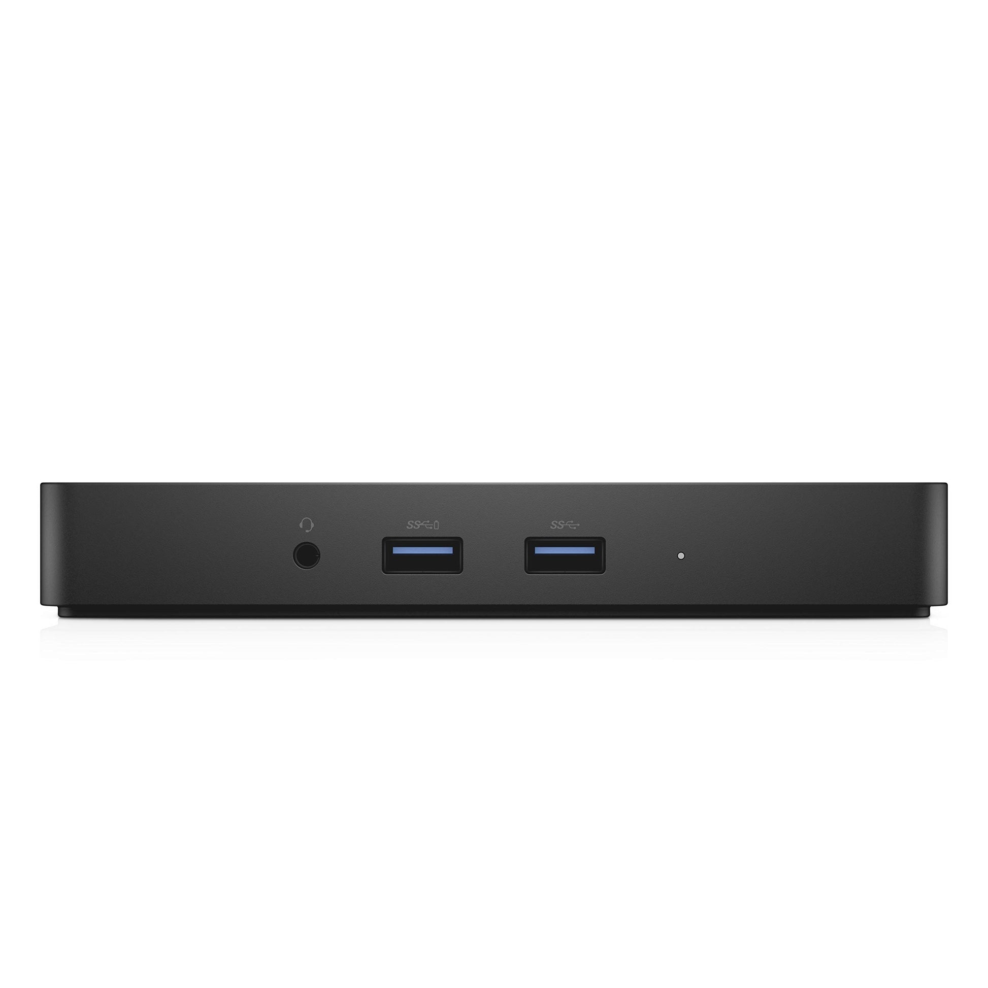 Dell 452-BCCQ USB-C Port-Replikator Dockingstation, schwarz, kompakt, verbindet Peripheriegeräte mit Laptops.