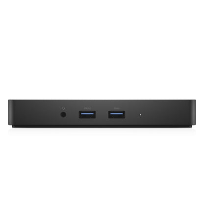 Dell 452-BCCQ USB-C Port-Replikator Dockingstation, schwarz, kompakt, verbindet Peripheriegeräte mit Laptops.