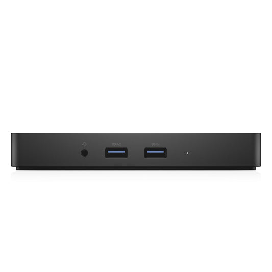 Dell 452-BCCQ USB-C Port-Replikator Dockingstation, schwarz, kompakt, verbindet Peripheriegeräte mit Laptops.