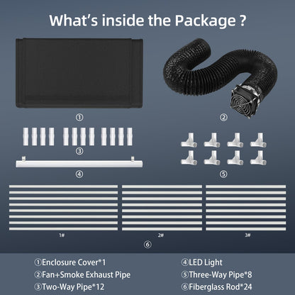Gehäuse für Bambulab A1 Combo AMS lite – Belüftung, Feuerfest