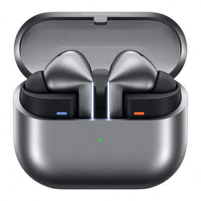 Samsung Galaxy Buds3 Pro In-Ear Bluetooth-Kopfhörer mit ANC, Silver – Ladeetui mit transparentem Deckel