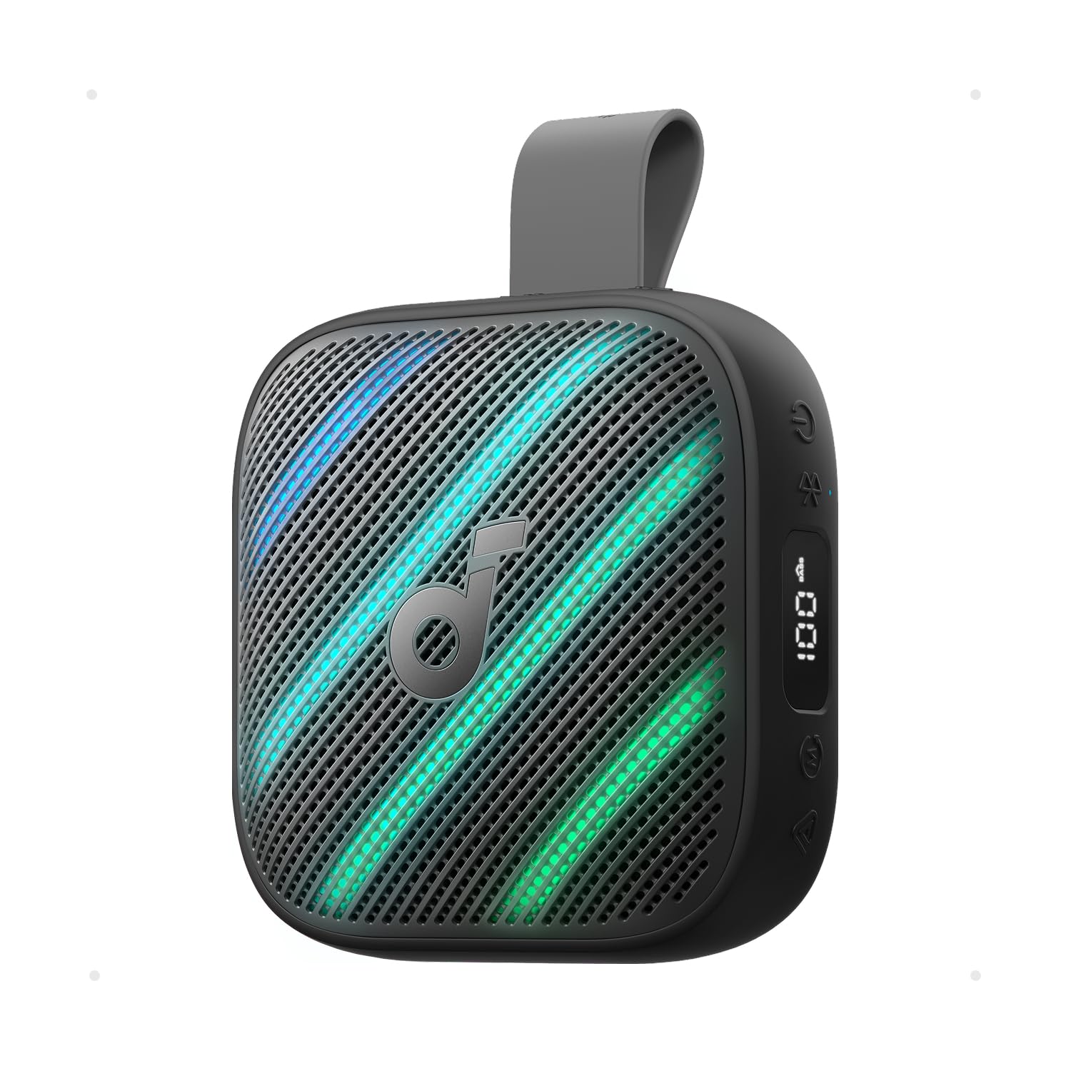 soundcore Boom Go 3i Bluetooth-Lautsprecher 15W, IP68, Schwarz mit reissfester Silikonschlaufe