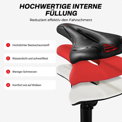 YOUNGDO Fahrradsattel Gel, ergonomisch, mit wasserdichter Abdeckung