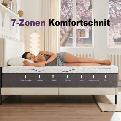 Twirest Orthopädische Kaltschaummatratze 90x200 cm H3, Höhe 16 cm