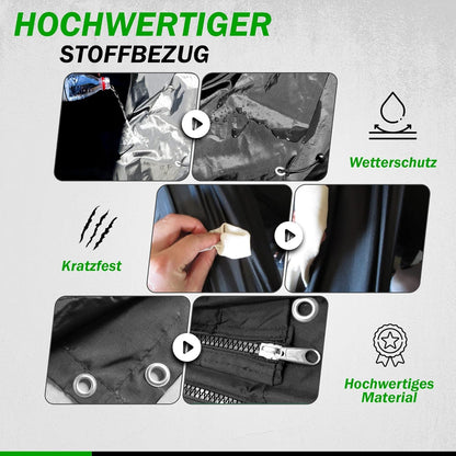 WIELS Metall Kaminholzregal Aussen 185x70x185cm - Mit Wetterschutz