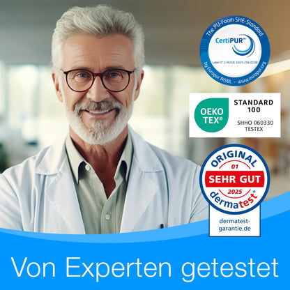 ELONEO Klappmatratze Schaumstoff 90x200x15 cm - Grau