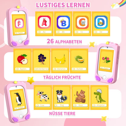 CHAKEYAKE Kinderkamera mit Dual-Kamera und 2,8-Zoll-Touchscreen