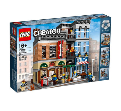 LEGO Creator Expert 10246 Detektivbüro - Detailreiches Gebäude Set: Mehrfarbiges Modulgebäude zum Bau eines detaillierten Detektivbüros.