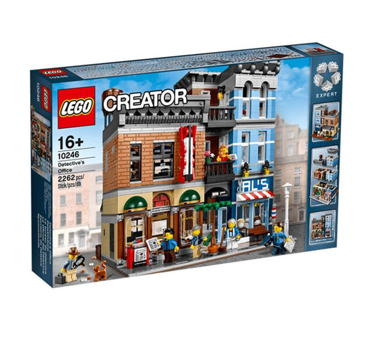 LEGO Creator Expert 10246 Detektivbüro - Detailreiches Gebäude Set: Mehrfarbiges Modulgebäude zum Bau eines detaillierten Detektivbüros.
