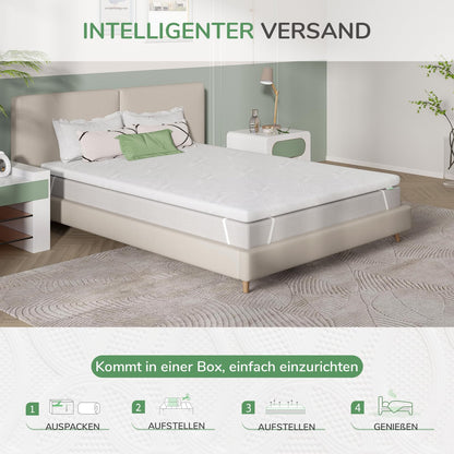 Novilla Matratzen Topper 140x200 cm, 5 cm Gel-Memory-Schaum