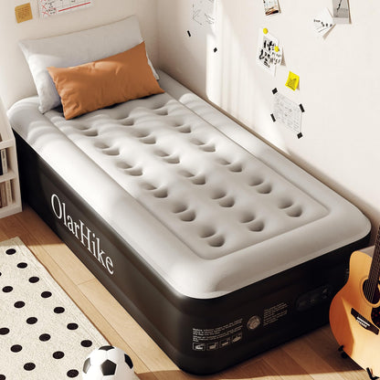 OlarHike Luftbett 1 Person selbstaufblasend mit Pumpe 90 x 200 cm, erhöhte Liegefläche mit beflockter Oberseite