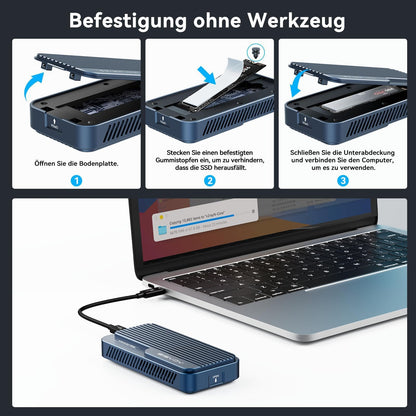 ACASIS TBU 501 PRO-EU 80Gbps M.2 NVMe SSD Gehäuse mit Lüfter