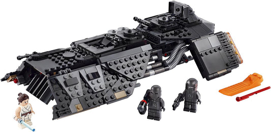 LEGO 75284 Star Wars Transportraumschiff der Ritter von Ren Bauset. Robustes, dunkelgraues Modell zum Zusammenbauen, dient dem Figurentransport.