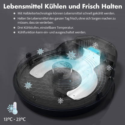 UBPET F10 Futterautomat Katze Nassfutter Kühlung 5 Mahlzeiten