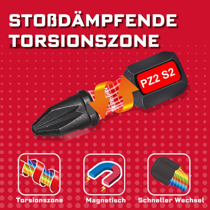 GEINXURN Schraubendreher-Bits Set 180-teilig, S2-Stahl, magnetisch