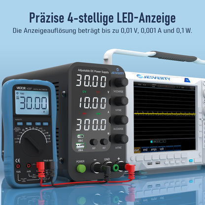 Jesverty SPS-3010V Labornetzteil DC Regelbar - 32V 10A USB-C
