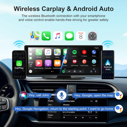 DriveView 10,26 Zoll Wireless Carplay/AA Display + 4K Dashcam