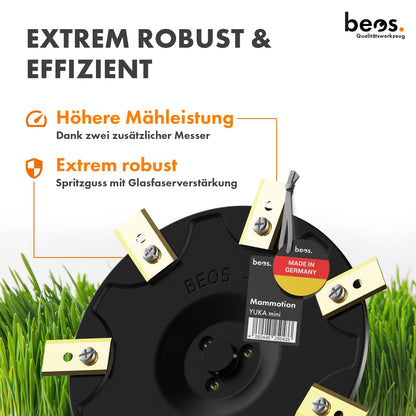 BEOS Mähroboter-Messerscheibe für Mammotion YUKA mini, 7 Klingen
