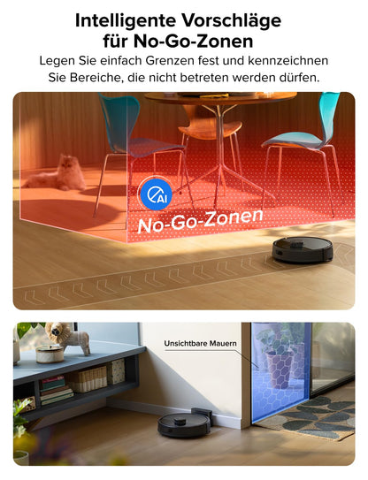 roborock Q7 L5 Saugroboter mit Wischfunktion, 8000 Pa, Schwarz