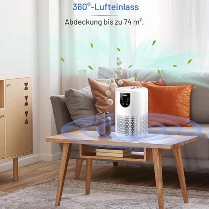 Aircillin AP0801 Luftreiniger mit H13 HEPA-Filter für Allergiker
