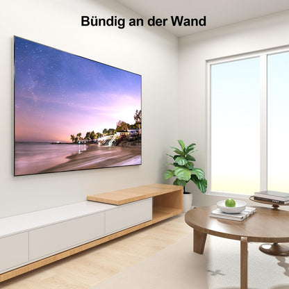 Supcline Ultra Slim TV Wandhalterung – 42-100 Zoll, 0.8cm Flachprofil