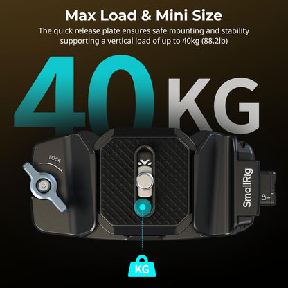 SMALLRIG Kameraclip Rucksackgurt Schnellwechsel Arca-Swiss 5053