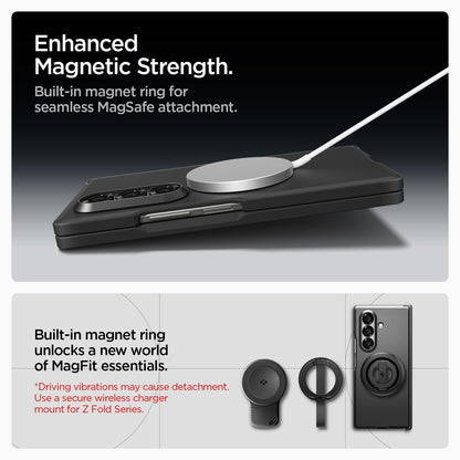 Spigen Tough Armor Pro MagFit Hülle Samsung Galaxy Z Fold 7 - Schwarz