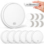 CHZHVAN Rauchmelder mit Magnethalterung, 10-Jahres-Batterie, 6er Set – mit 85-dB-Alarm und LED-Blitz