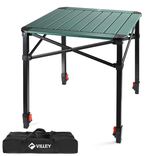 VILLEY Faltbarer Aluminium Campingtisch – mit Tragetasche