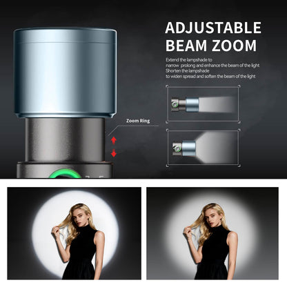 PHOTOOLEX LED Fotolampe 104-FS mit 4 Farben und 20 magnetischen Gobos