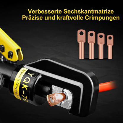 Brileine Hydraulische Crimpzange 4–70 mm² mit 9 Crimpbacken