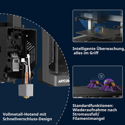 Anycubic Kobra 3 V2 3D Drucker - Kamera & Hochgeschwindigkeitsdruck
