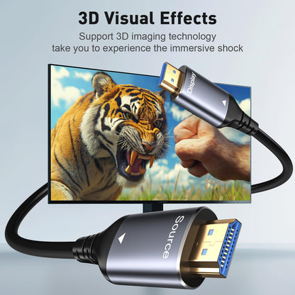 WTPGTI 8K HDMI Glasfaserkabel 15 m, HDMI 2.1 AOC 48 Gbit/s
