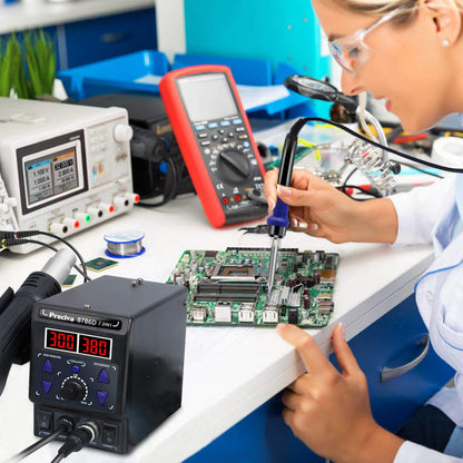 Preciva 8786D Heissluft Löt-/Entlötstation mit Lötkolben