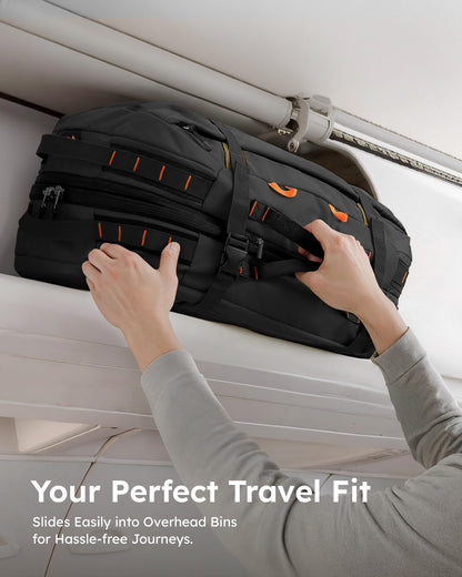 Tolaccea Reiserucksack Handgepäck 15,6 Zoll, erweiterbar 40–50 L