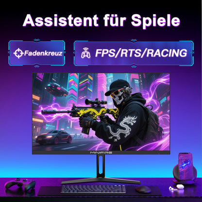 Minifire MFG27F4Q Pro Gaming Monitor 27 Zoll QHD 260Hz 1ms