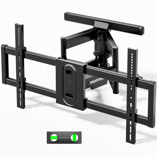 monTEK TV Wandhalterung – Schwenkbar, Neigbar, 43-95 Zoll bis 60kg. Robuste Halterung zur flexiblen TV-Wandmontage.