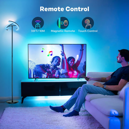 SIBRILLE RGB Dimmbare LED Stehlampe - Deckenfluter 20W