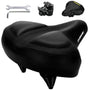 DAWAY C40 Fahrradsattel – extra breit, Memory-Schaum, gefedert