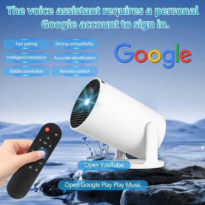 SmartBeam Mini Beamer 4K - Tragbarer Heimkino Projektor Android 11
