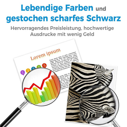 ANKINK Tintenpatronen als Ersatz für HP 302 XL, Tricolor, 2er-Pack
