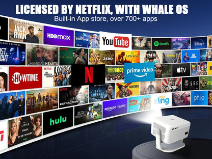 Smart Beamer L018 NTV - Android 13 4K Tragbarer Projektor