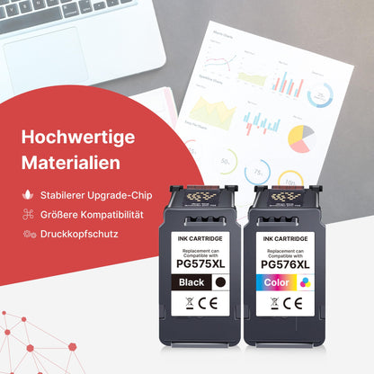 CanPick PG-575XL CL-576XL Tintenpatronen Multipack für Canon PIXMA